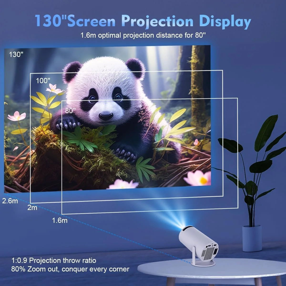 LumiCast™ – 4K Mini Smart Projector