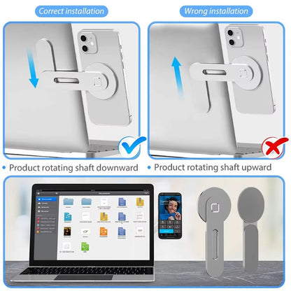 SnapMount™ – Magnetic Laptop Phone Holder