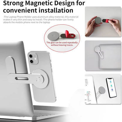 SnapMount™ – Magnetic Laptop Phone Holder